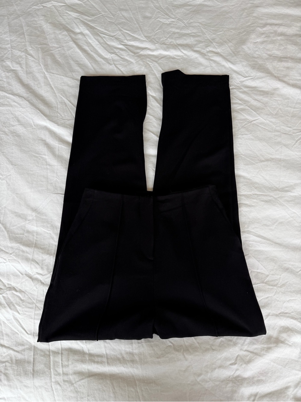 Topshop Black Business Casual Pants With Side Slit - Picture 3 of 6